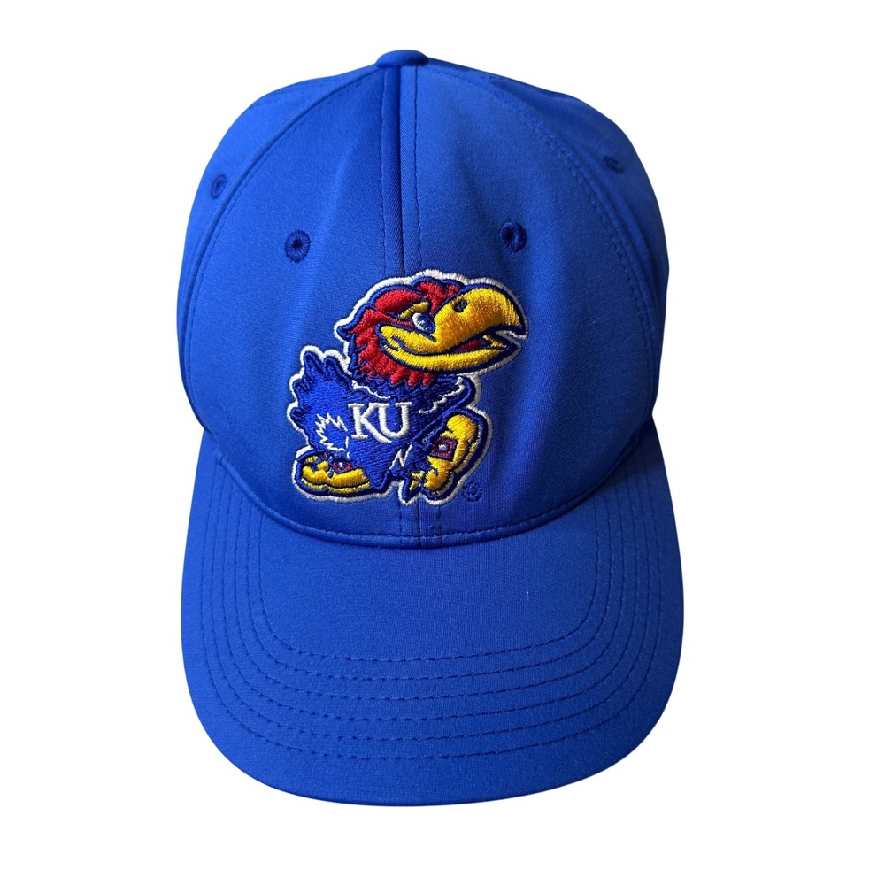 Kansas Jayhawks Top of the World Hat Mens OSFA Blue MemoryFit Cap NCAA‎ Baseball